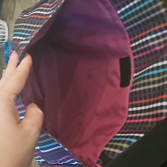 Roxy Multicolored Striped Checked Messenger Bag - Picture 7 of 12